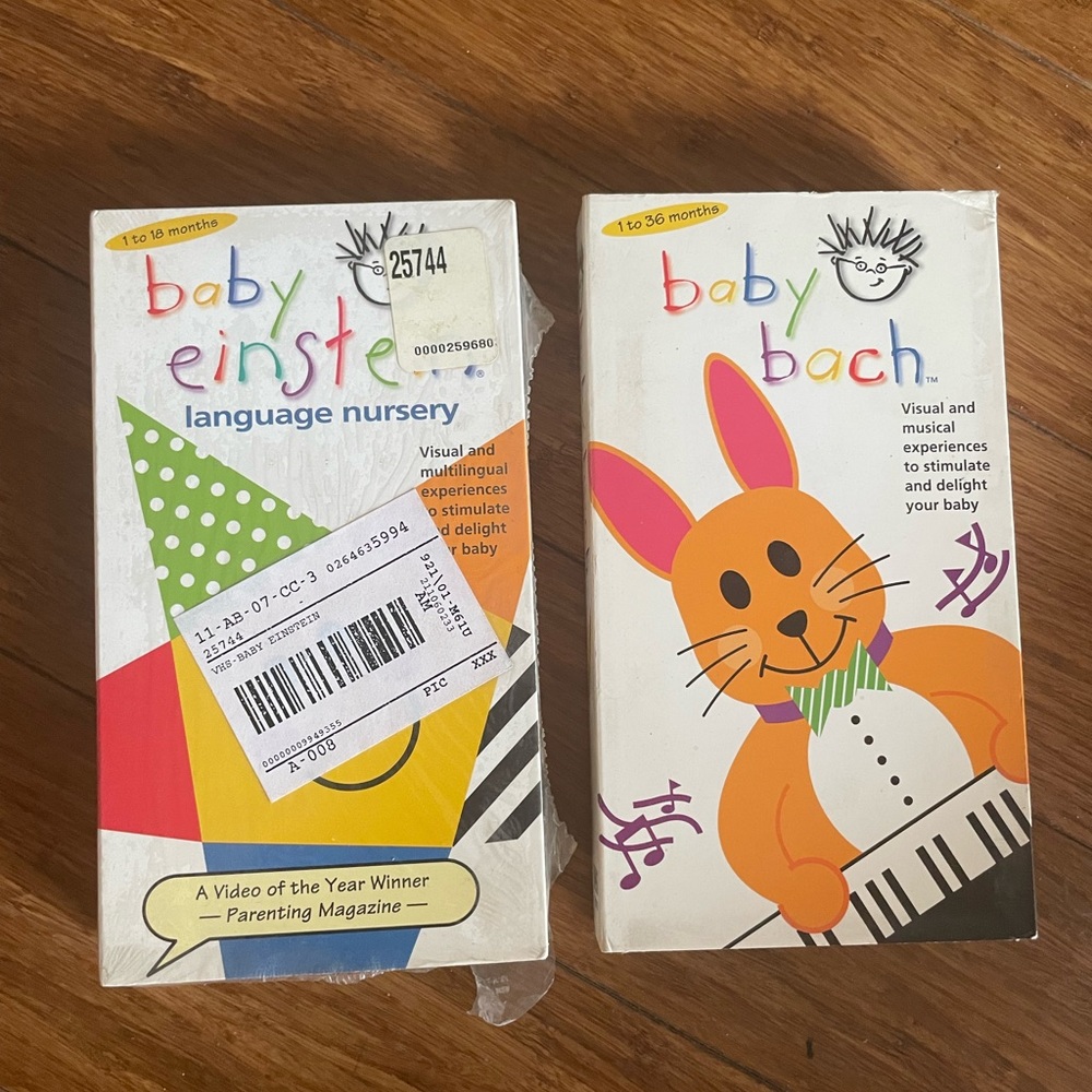 Set of two baby Einstein VHS